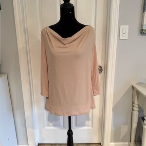 Premise Beige Top with Cowl Neck
